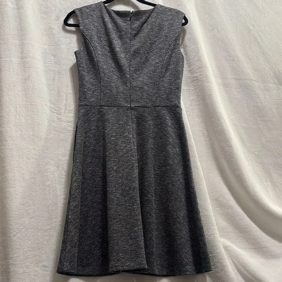White House Black Market Charcoal Midi Dress - Picture 3 of 6
